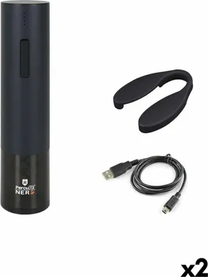 Produktbild von Elektrischer Korkenzieher percutti schwarz schwarz (2 Stück)
