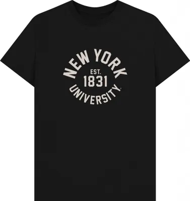 Produktbild von Park Fields - "New York University" T-Shirt für Herren/Damen Uni PN1886 (XL) (Schwarz)