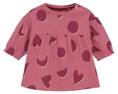 Imagen del producto de Vestido para niña Noppies, modelo Tecumseh, manga larga, estampado por toda la prenda