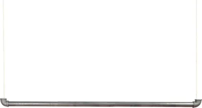 Immagine prodotto di Natural Goods Berlin Pipe GARD Swing, asta appendiabiti, montaggio a soffitto, appendiabiti, ghisa malleabile, L110 cm, corda bianca