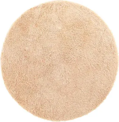 Produktbild von Teppich Shaggy Hochflor NAVARRA Beige 100x100 cm Polyester