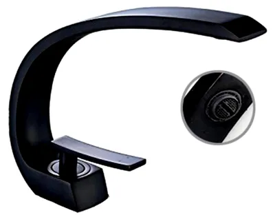 Produktbild von Schwarze Design-Badarmatur für das Waschbecken
