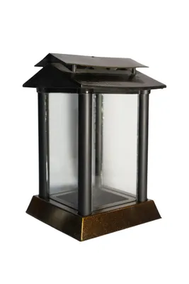 Produktbild von Kupferfarbene Grablaterne Grablampe Grableuchte Grablicht aus Kunstharz Modern