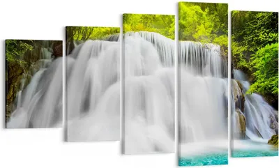 Produktbild von Bild auf Leinwand - Leinwandbild - Park natur landschaft - 100x60cm - Wand Bild - Wanddeko - Leinwanddruck - Bilder - Kunstdruck - Wanddekoration - Leinwand bilder - Wandkunst - EG100x60-2511
