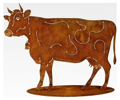 Produktbild von Rost Gartenfigur Kuh 35 cm