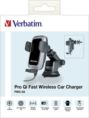 Obrázok produktu pre Rýchla bezdrôtová nabíjačka, do auta, Qi, 9V/12V, FWC-03