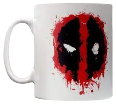 Immagine prodotto di Deadpool - Tazza da caffè, logo Platsch, 315 ml CD713 (taglia unica) (bianco)