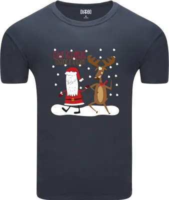 Produktbild von Diarbo Herren Weihnachts-T-Shirt Weihnachtsgeschenk Weihnachtstanzteam Dunkelgrau Gr.S