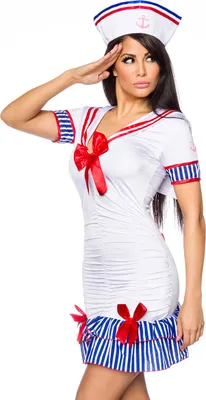 Immagine prodotto di Costume da marinaio, bianco/blu/rosso, OS