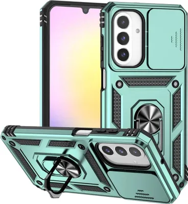 Produktbild von Samsung Galaxy A18 / A17 / A26 Hülle - Coverup Armor Ring Ständer Back Cover mit Kamera Schutz - Mintgrün