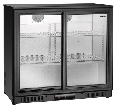 Zdjęcie produktu dla Lodówka barowa 176 litrów 2 drzwi przesuwne 900 x 520 x 845 mm