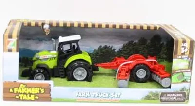 Obrázek produktu pro Zelený traktor s přívěsem (Hračky - Vozidla)