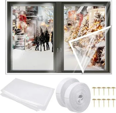 Produktbild von Isolierfolie 16x12m transparent für Fenster Winter