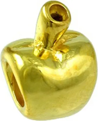 Image de Carlo Biagi Apple Bead Silver European Beads BGPS30
