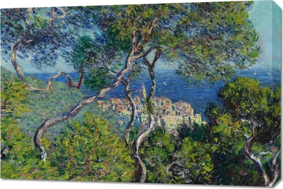 Immagine prodotto di Quadro 90x60 cm Bordighera, Monet Vintage per il salotto