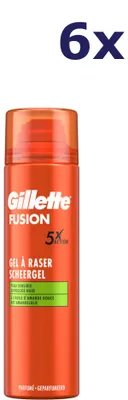 Image de 6x Gillette Scheergel - Fusion5 Ultra Sensitive 200 ml