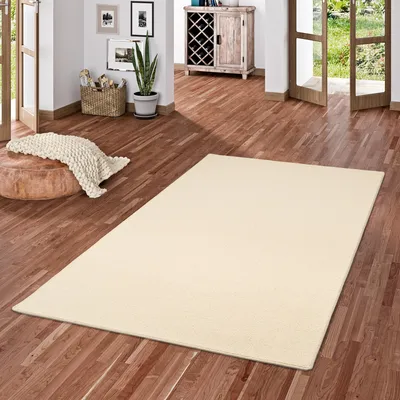 Produktbild von Natur Teppich Wolle Berber Wollweiss, Größe:160x200 cm