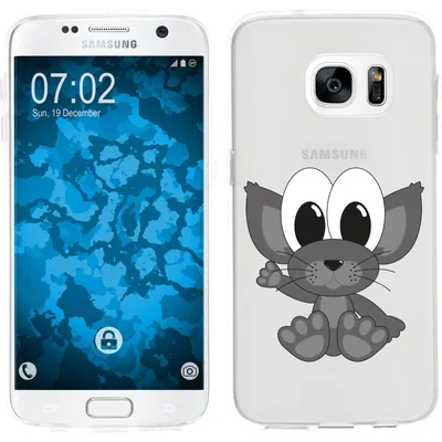 Produktbild von PhoneNatic Case kompatibel mit Samsung Galaxy S7 Silikon-Hülle Cutiemals M5