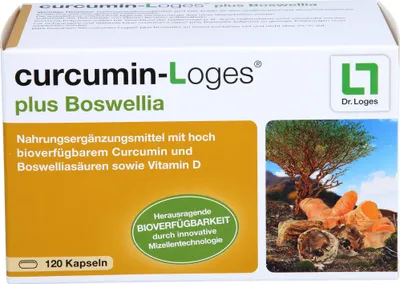 Produktbild von curcumin-Loges plus Boswellia Kapseln, 120 St. Kapseln