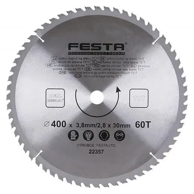 Produktbild von Sägeblatt FESTA 22357 SK 400/3,5/30 mm 60 Zähne