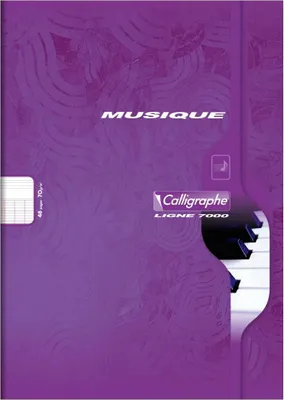 Produktbild von Calligraphe 10x Musikheft Calligraph A4/24Bl - 70g - Sortiert 564C