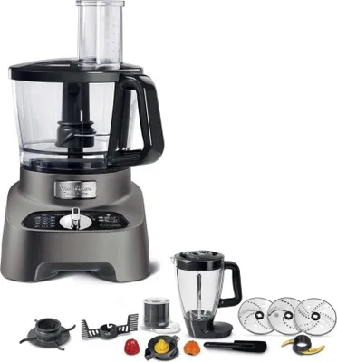 Image de Robot multifonction 2l 1000w gris - Moulinex - FP825E10 - double force