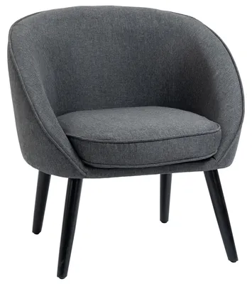 Immagine prodotto di HOMCOM HOMCOM Sedia da pranzo - Imbottita - Grigio - 71 x 65 x 75 cm