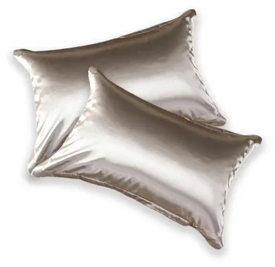 Produktbild von Satin-Kissenbezug für Haar und Haut, 2er-Pack Seidensatin-Kissenbezüge mit Hotelverschluss, weiche und atmungsaktive Kissenbezüge, 48 x 74 cm