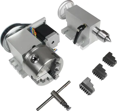 Produktbild von CNC 4 Achse, 4-Futter-Spannzange, Reitstock-Kit, 3JawK11-100mm