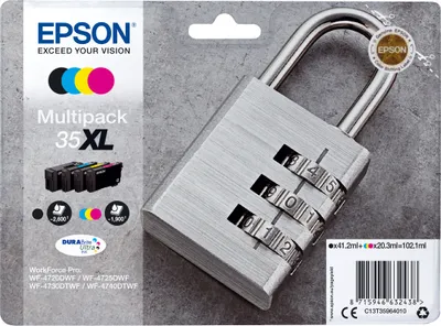 Image de Epson 35XL Multipack - Pack de 4 - XL - noir, jaune, cyan, magenta - original - cartouche d'encre