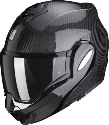 Produktbild von Scorpion Exo-Tech Evo Solid Carbon Klapphelm, schwarz, S (55/56)