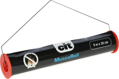 Produktbild von Kerbl CIT Fliegenrolle MuscaRoll, Metallhalter, 9 m x 30 cm, 299908