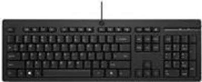 Produktbild von HP 125 Kabelgebundene Tastatur, Volle Größe, Kabelgebunden, USB, Membran Key Switch, Schwarz