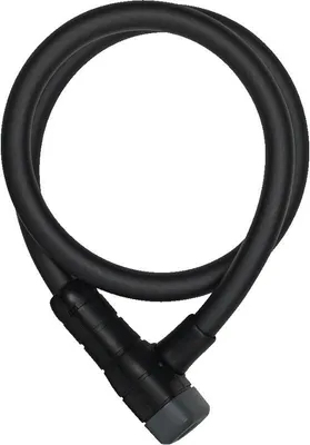 Obrázok produktu pre Abus 6412K/120 Black Oceľové lanko-Zámok