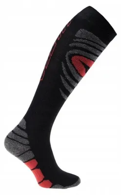 Productafbeelding van Hi-Tec - "Galache II" kniekousen voor heren/dames, uni model, IG3685 (43 EU - 47 EU) (zwart/grijs/rood)