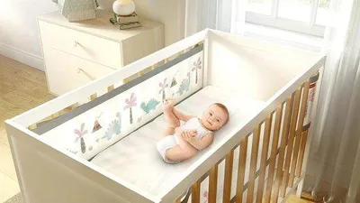 Produktbild von Famanu Bettumrandung – Babybettenschutz – Mehrfarbig