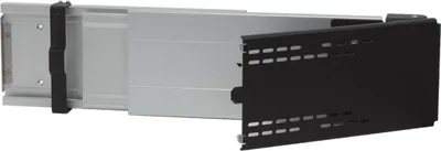 Produktbild von Caratec Flex CFA102L TV-Halter seitlicher Auszug mit Pushlock Ver- und Entriegelung, silber