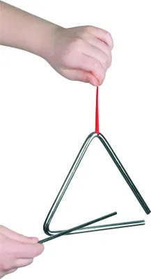 Produktbild von Goki Triangel mit Metallstab Musikinstrument für Kinder 61981