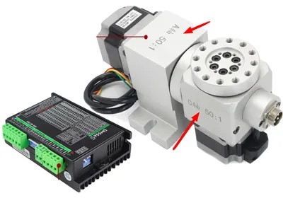 Image de Machine de fraisage CNC, encodeur pour les axes 4 et 5, moteur pas à pas, pilote RTM14