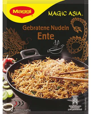 Obrázek produktu pro Maggi smažené kachní nudle s asijskou příchutí na 2 porce 119g