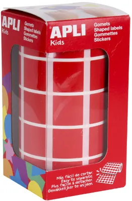 Image de APLI Kids Sticker Creative "carré" sur rouleau vert