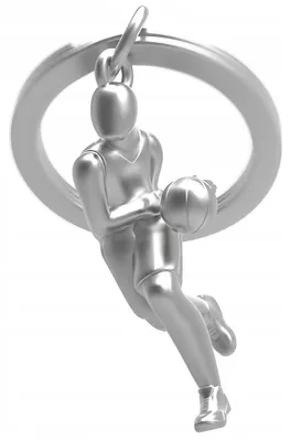 Produktbild von Metalmorphose Basketball Schlüsselanhänger mit Basketballer Figur
