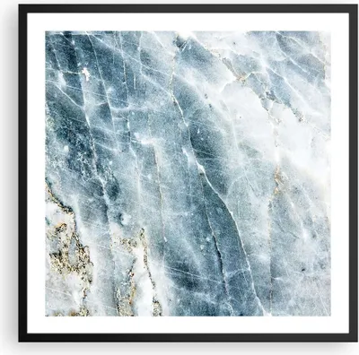 Produktbild von Gerahmtes Poster - Schwarzer Rahmen -  Nachahmung Stein Marmor - 60x60 cm - Wand Bild - Wanddeko - Wandbilder - Kunstposter - Wandposter - Bilderrahmen - Bilder - Kunstdruck - P2BAC60x60-4366