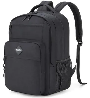 Obrázek produktu pro Batoh do školy pro teenagery, vhodný pro notebook o velikosti 15,6 palců, pro věk 14-18 let, černý, voděodolný, objem 25-30 litrů