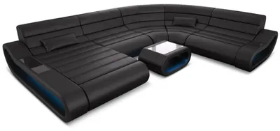 Produktbild von XXL Wohnlandschaft Concept U-Form in Leder