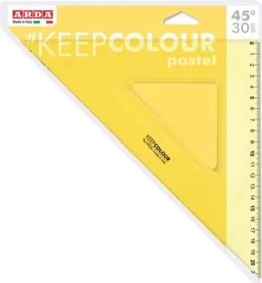 Image de ARDA KCP4530 Règle de bureau 300 mm plastique jaune 1 pièce(s)