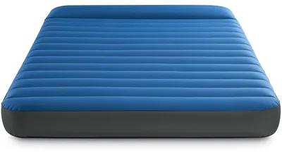Produktbild von INTEX 64013 - Luftbett - Queen Dura-Beam Truaire inkl. USB-Luftpumpe (blau, 152x203x22) Luftmatratze Campingbett