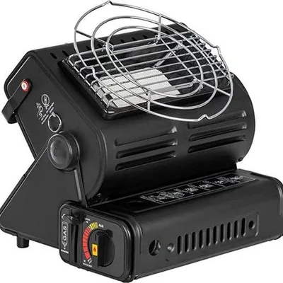 Produktbild von Kampfass Gasofen – Gasstrahler – 2-in-1-Gasheizung – 24x27x27 – schwarz