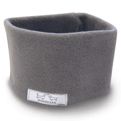 Produktbild von Hunde-Loop-Schal - WOOFFANY - Design Sarah - waschbar bei 30° -  Germany - Größe: M - Farbe: Dunkelgrau