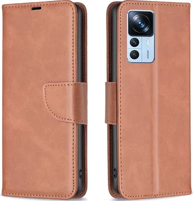 Produktbild von Mobigear Excellent  Xiaomi 12T Pro Hülle Klapphülle Geldbörse - Braun